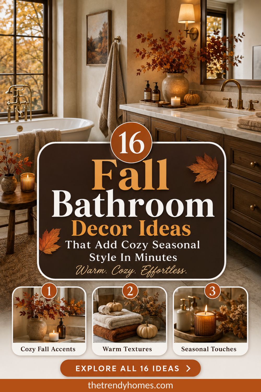 16 Fall Bathroom Decor Ideas That Add Cozy Seasonal Style In Minutes