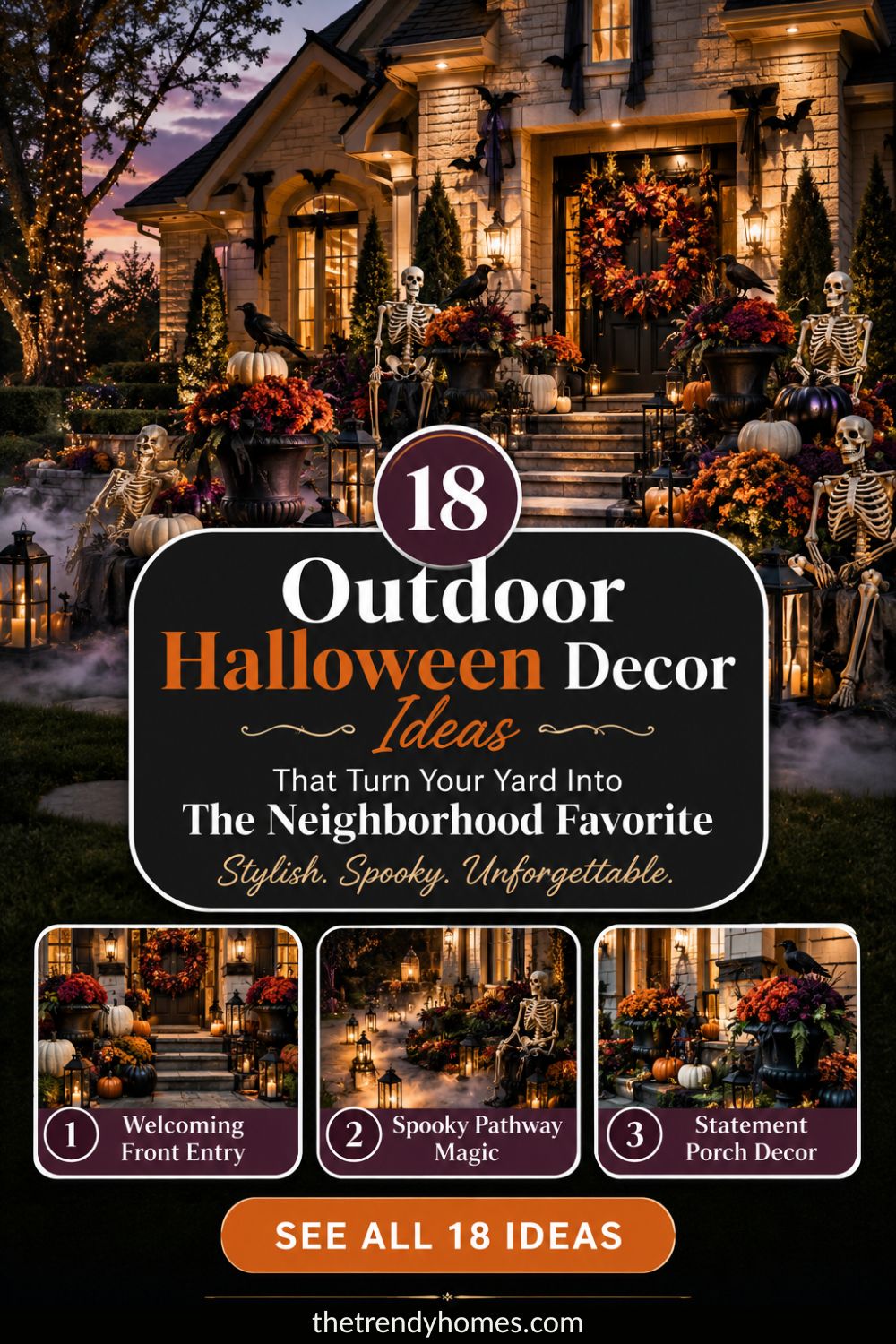 18 Outdoor Halloween Decor Ideas That Turn Your Yard Into The Neighborhood Favorite