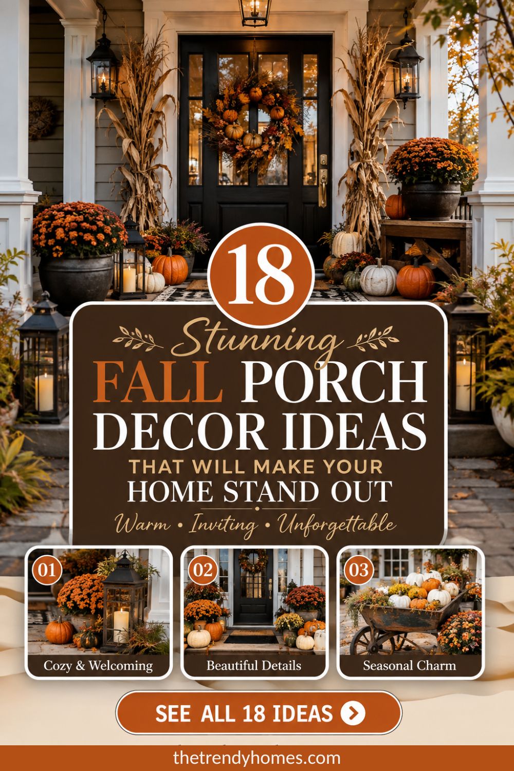 18 Stunning Fall Porch Decor Ideas That Will Make Your Home Stand Out
